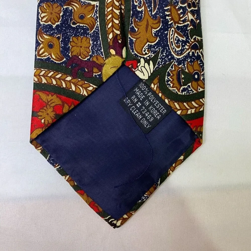 #6637 Looney Tunes Mania Paisley Necktie, Tie